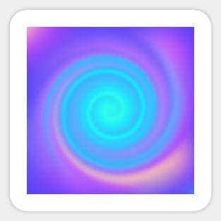 Purple & Blues Gradient Swirl Sticker